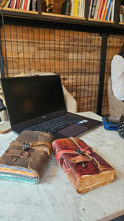 Velita Vintage Leather Journal Made in India. Ships from USA